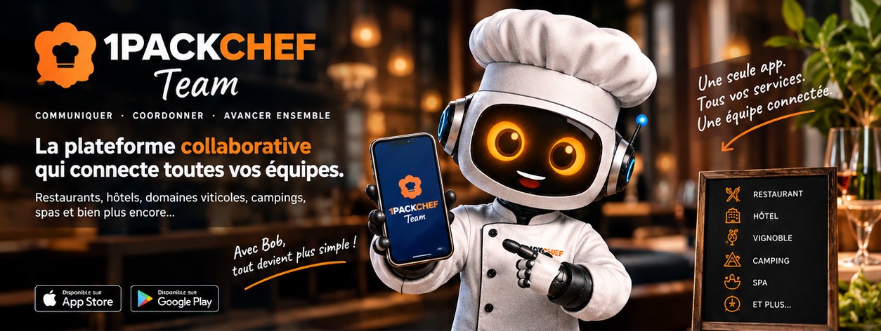Une équipe d'hôtellerie-restauration consulte l'application